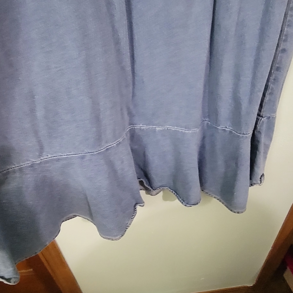 Jean Ruffle Skirt - Picture 2 of 5